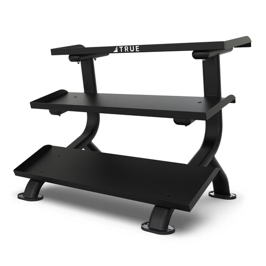 True FORCE 3-Tier Flat Tray Dumbbell Rack (SF1050)