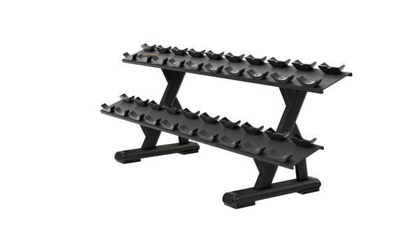 Precor Discovery Series 2 Tier 10 Pair Dumbbell Rack DBR0812