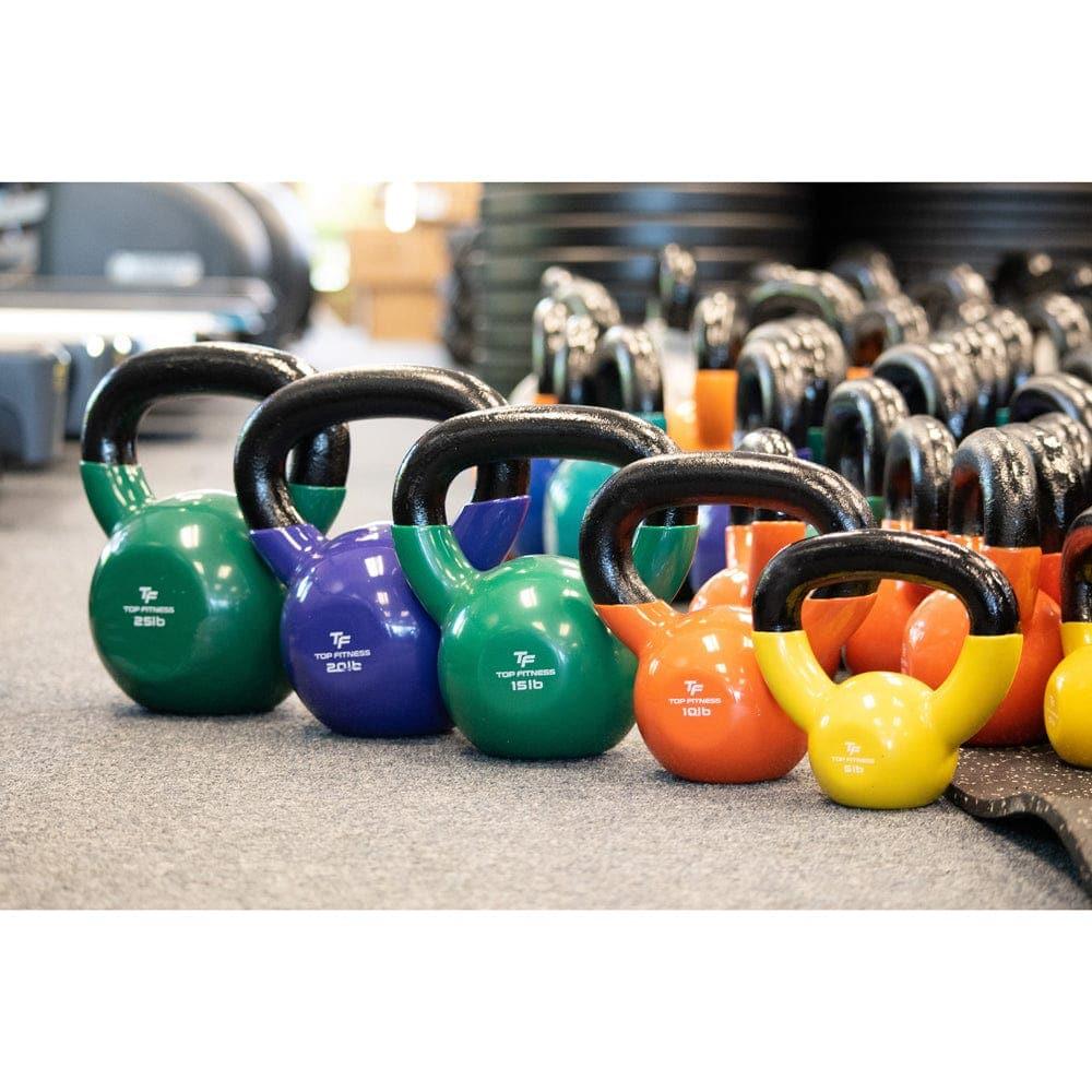 Top Fitness Vinyl Coated Kettlebell - Top Fitness Store