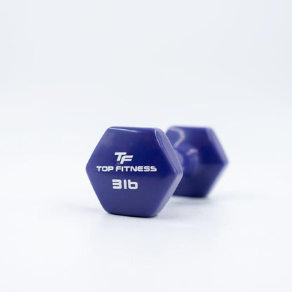 Top Fitness Vinyl Hex Dumbbell - Top Fitness Store